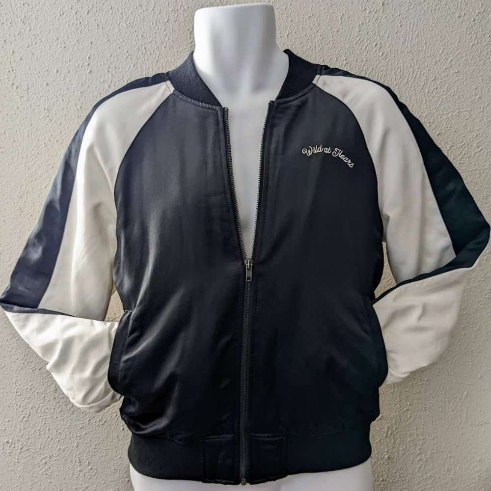 Kendall & Kylie Wild at Heart TIGER Satin Bomber Varsity Jacket PacSun NEW - NWT - Picture 7 of 15